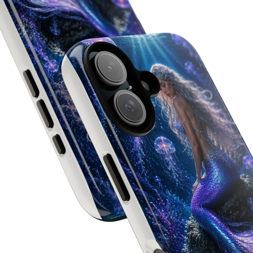 Mermaid Galaxy Phone Case — Purple Blue Ocean Fantasy Tough Case