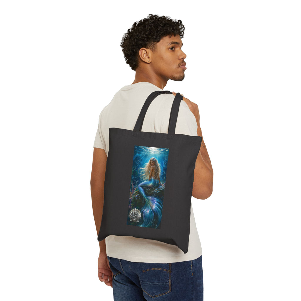 Mermaid & 'The Doctor Is In' Canvas Tote — Nautical Fantasy Art Bag