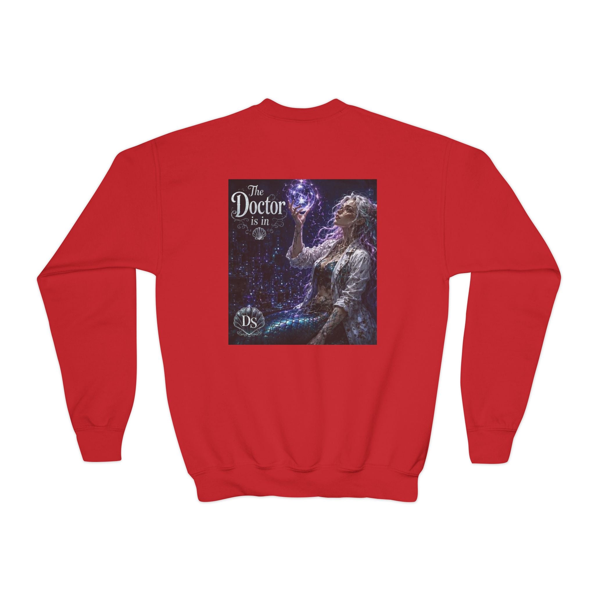 Doctor Is In Youth Crewneck Sweatshirt — Cosmic Astrology Graphic