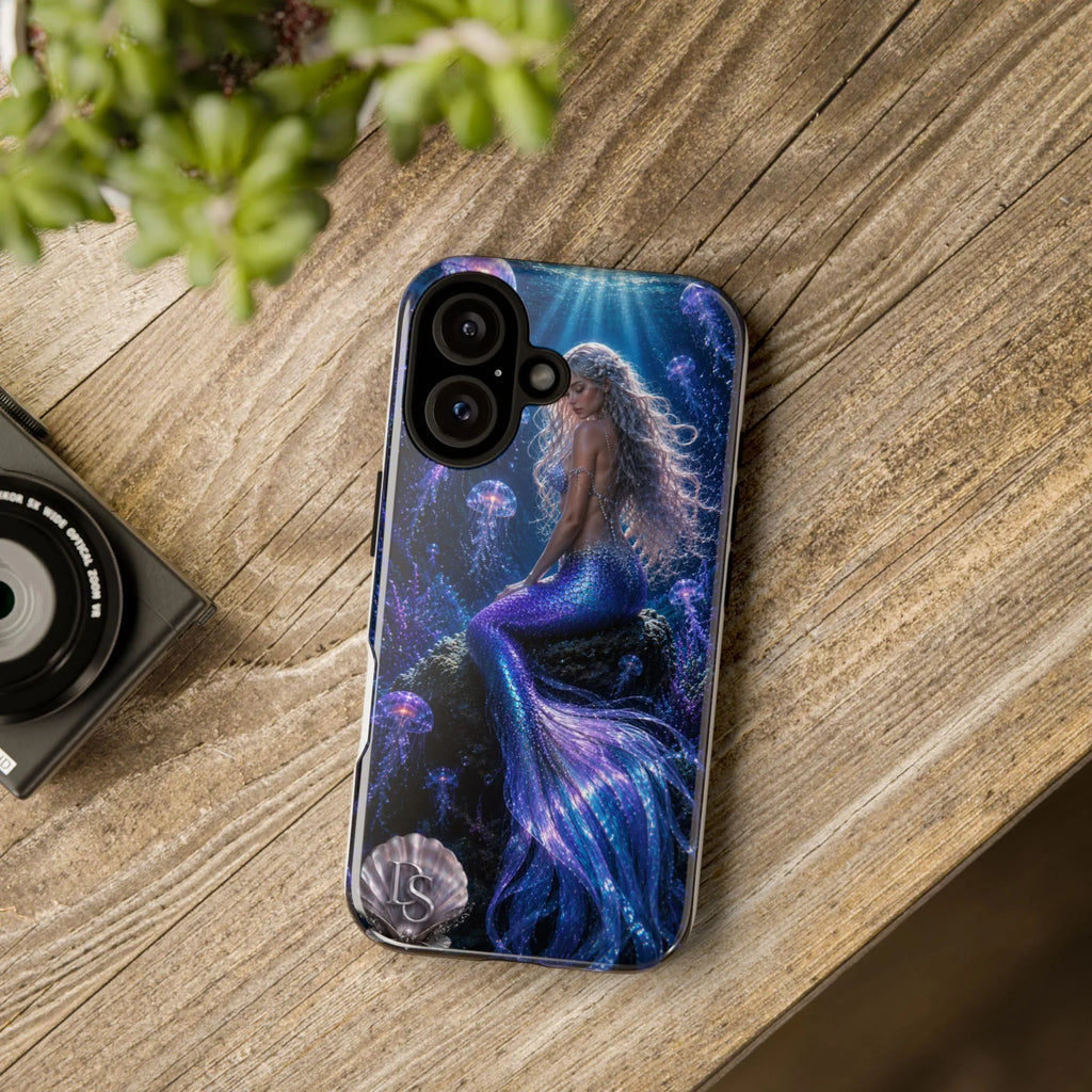 Mermaid Galaxy Phone Case — Purple Blue Ocean Fantasy Tough Case