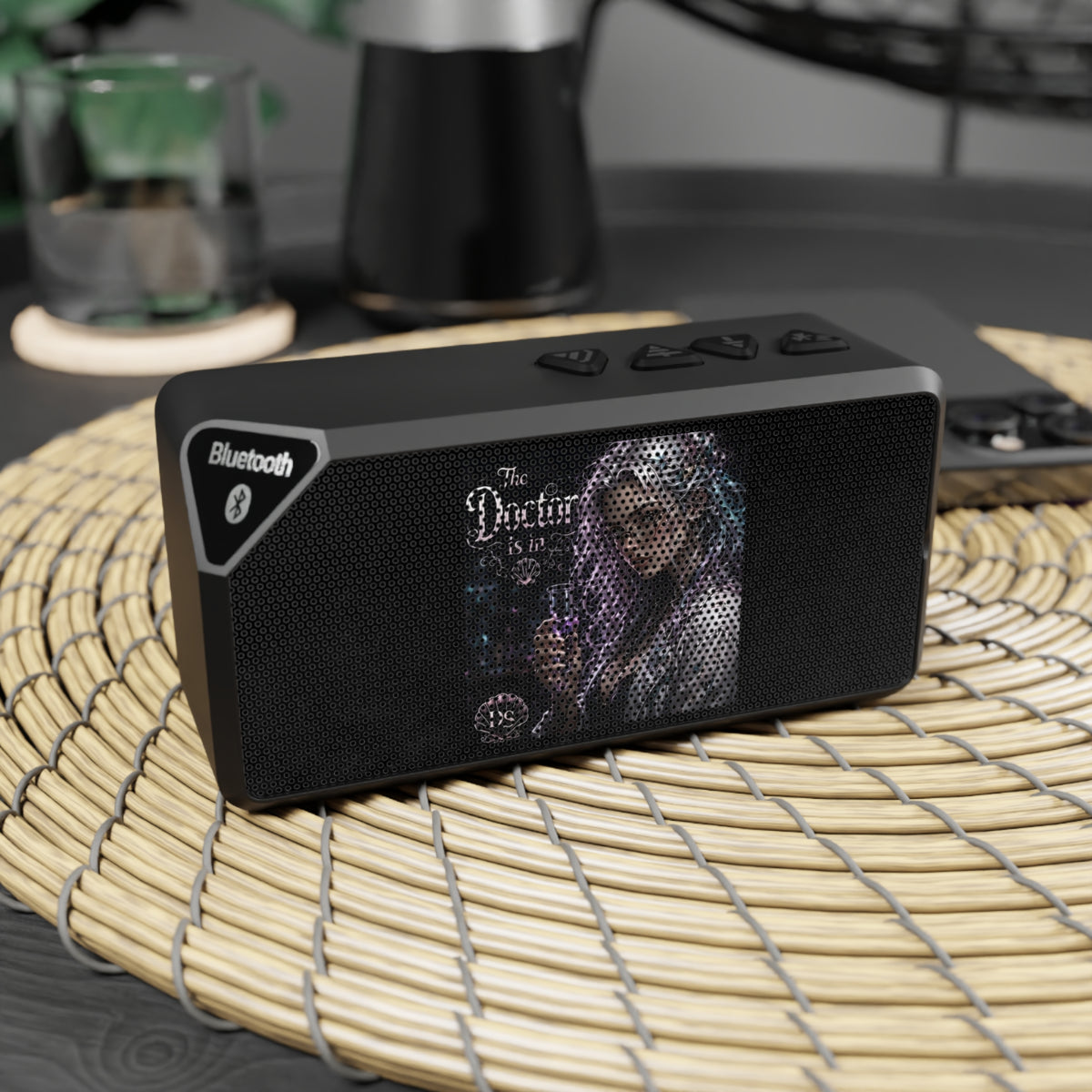 Bluetooth Speaker — Cosmic Portrait Design