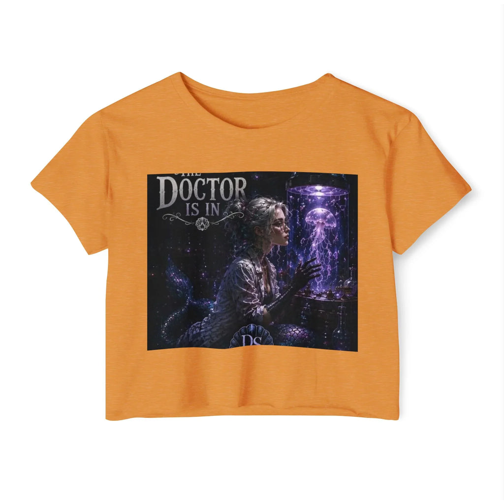 Doctor Is In Crop Top — Mystical Jellyfish Festival Women's Crop Tee