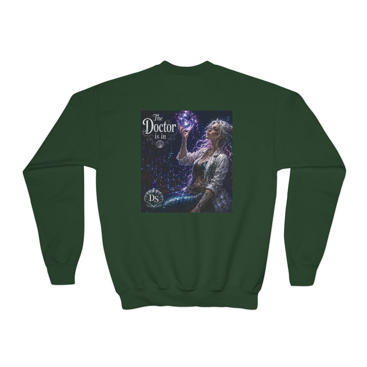 Doctor Is In Youth Crewneck Sweatshirt — Cosmic Astrology Graphic