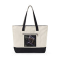 Zippered Canvas Tote — 'The Dreamer' Gothic Angel Art Tote Bag