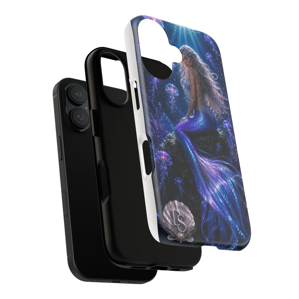 Mermaid Galaxy Phone Case — Purple Blue Ocean Fantasy Tough Case