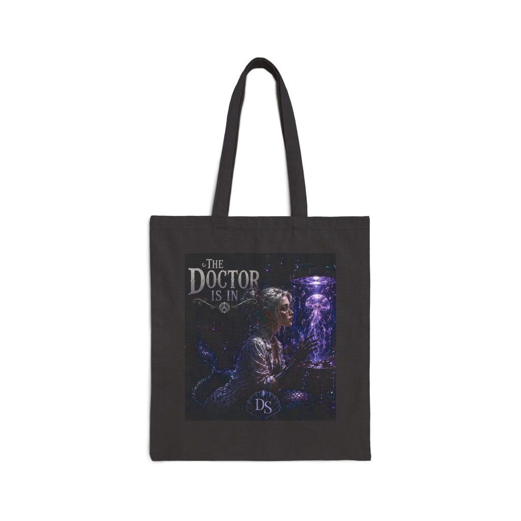 Mermaid & 'The Doctor Is In' Canvas Tote — Nautical Fantasy Art Bag