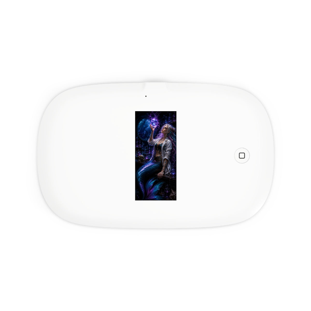 UV Phone Sanitizer & Wireless Charging Pad — Galaxy Mermaid Artwork