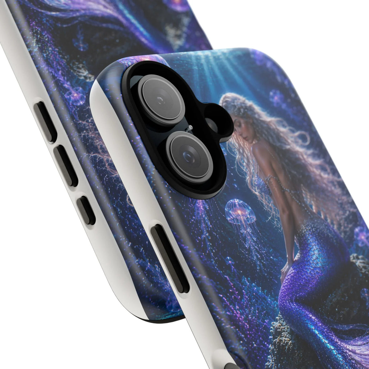 Mermaid Galaxy Phone Case — Purple Blue Ocean Fantasy Tough Case